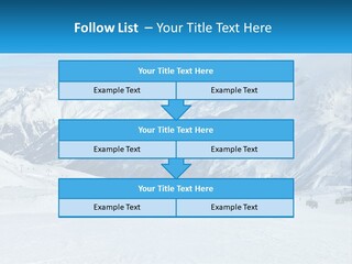 A Group Of People Riding Skis On Top Of A Snow Covered Slope PowerPoint Template