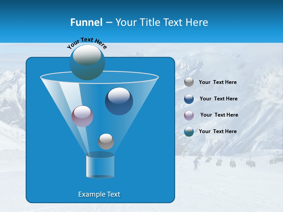 A Group Of People Riding Skis On Top Of A Snow Covered Slope PowerPoint Template