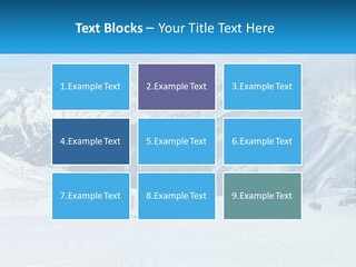 A Group Of People Riding Skis On Top Of A Snow Covered Slope PowerPoint Template