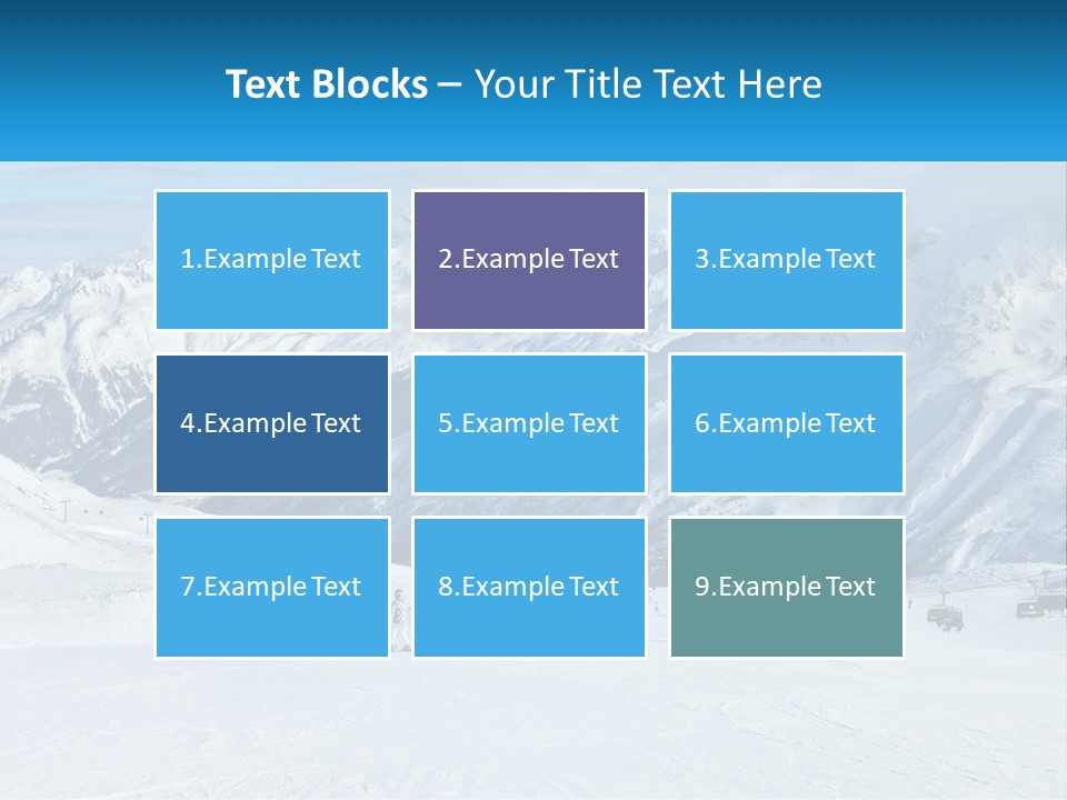 A Group Of People Riding Skis On Top Of A Snow Covered Slope PowerPoint Template