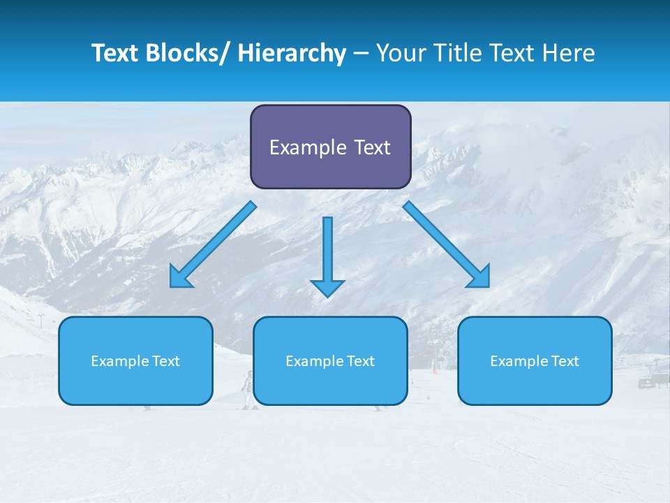 A Group Of People Riding Skis On Top Of A Snow Covered Slope PowerPoint Template