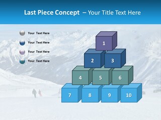 A Group Of People Riding Skis On Top Of A Snow Covered Slope PowerPoint Template