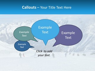 A Group Of People Riding Skis On Top Of A Snow Covered Slope PowerPoint Template