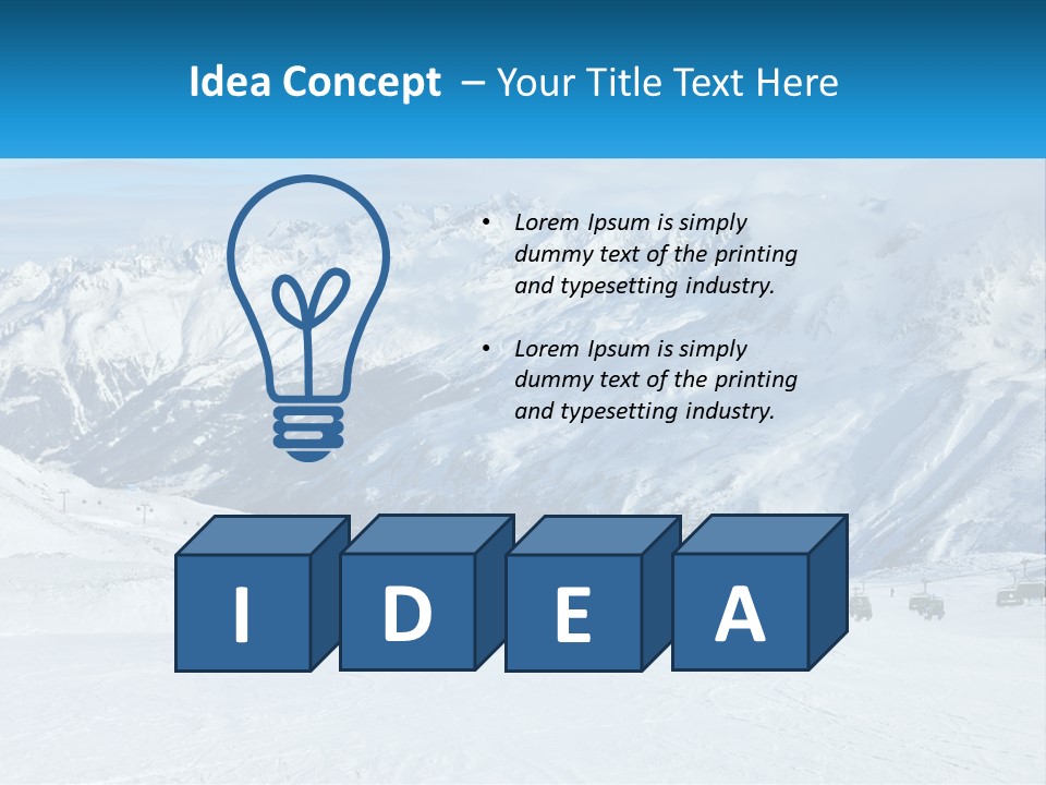 A Group Of People Riding Skis On Top Of A Snow Covered Slope PowerPoint Template