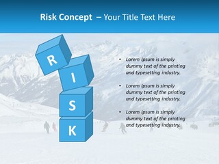 A Group Of People Riding Skis On Top Of A Snow Covered Slope PowerPoint Template