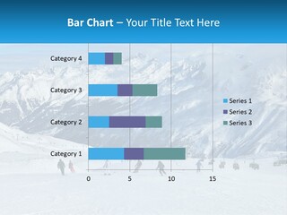 A Group Of People Riding Skis On Top Of A Snow Covered Slope PowerPoint Template