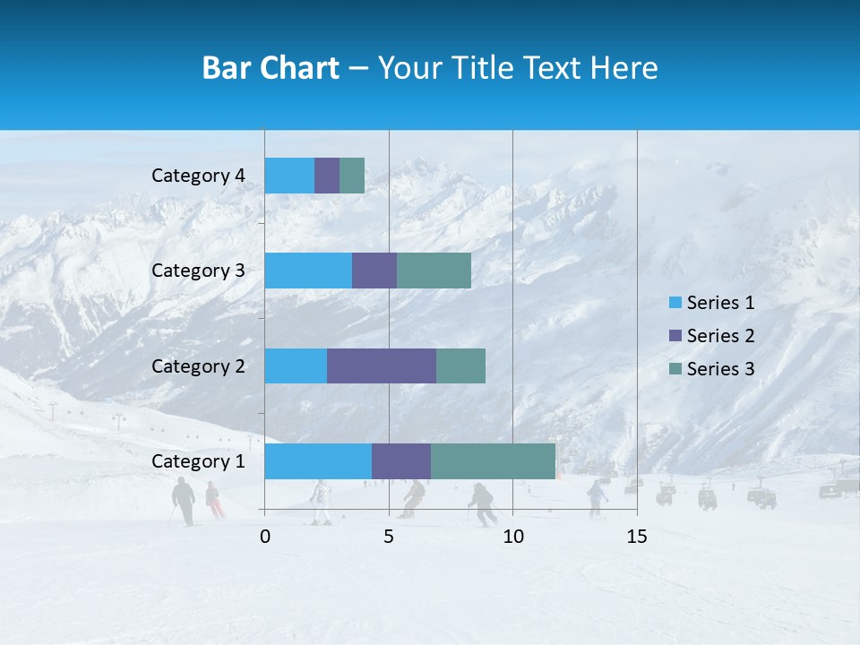 A Group Of People Riding Skis On Top Of A Snow Covered Slope PowerPoint Template