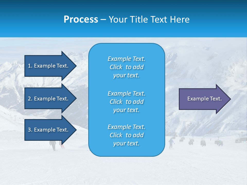 A Group Of People Riding Skis On Top Of A Snow Covered Slope PowerPoint Template