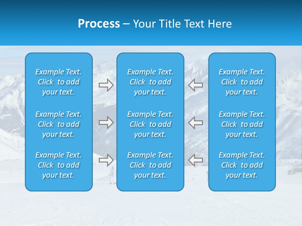 A Group Of People Riding Skis On Top Of A Snow Covered Slope PowerPoint Template