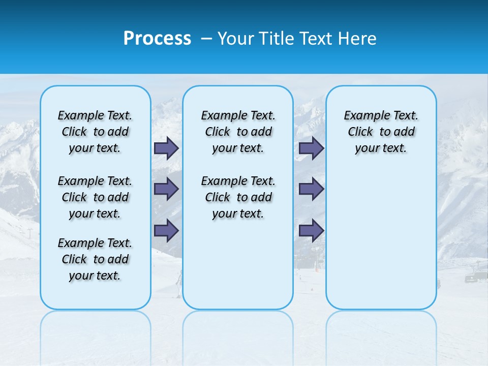 A Group Of People Riding Skis On Top Of A Snow Covered Slope PowerPoint Template