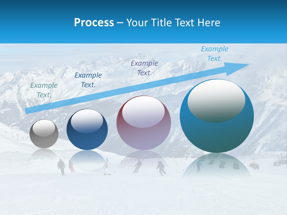A Group Of People Riding Skis On Top Of A Snow Covered Slope PowerPoint Template
