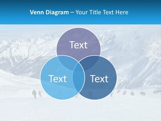A Group Of People Riding Skis On Top Of A Snow Covered Slope PowerPoint Template
