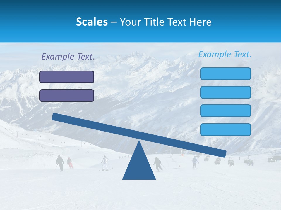 A Group Of People Riding Skis On Top Of A Snow Covered Slope PowerPoint Template