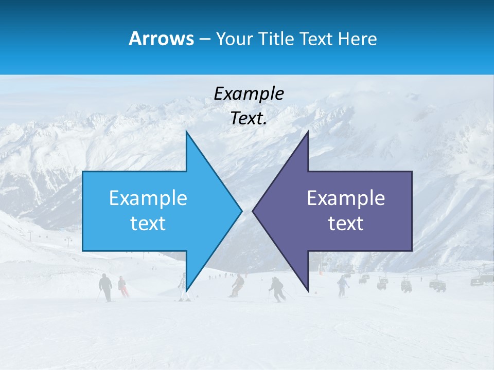 A Group Of People Riding Skis On Top Of A Snow Covered Slope PowerPoint Template