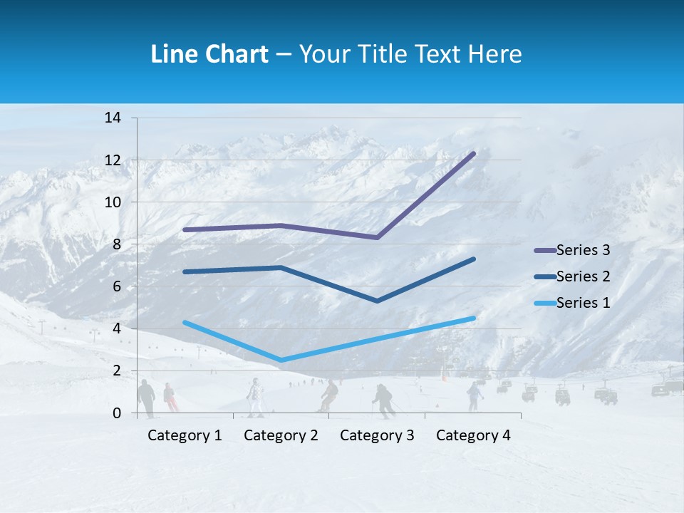 A Group Of People Riding Skis On Top Of A Snow Covered Slope PowerPoint Template
