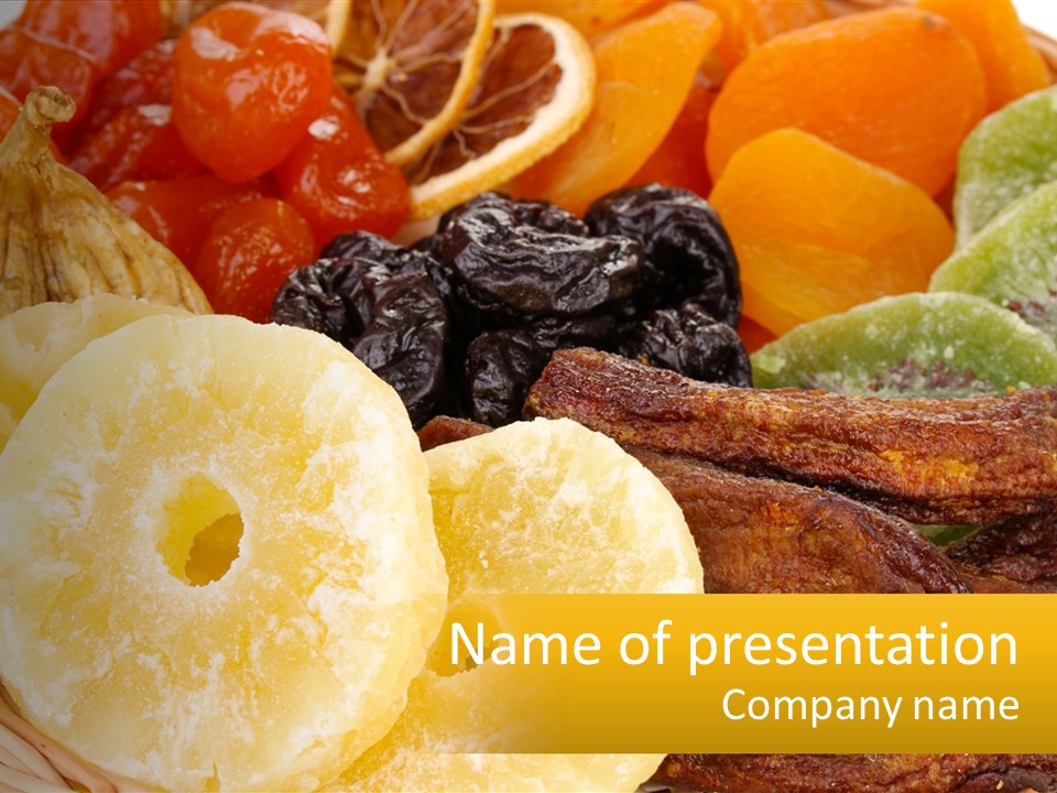 A Basket Filled With Lots Of Different Types Of Fruit PowerPoint Template