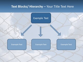A Chain Link Fence With The Sky In The Background PowerPoint Template
