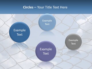 A Chain Link Fence With The Sky In The Background PowerPoint Template