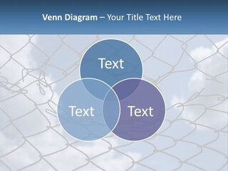 A Chain Link Fence With The Sky In The Background PowerPoint Template