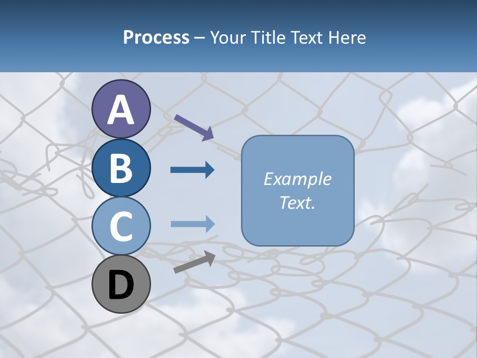 A Chain Link Fence With The Sky In The Background PowerPoint Template