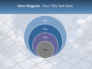 A Chain Link Fence With The Sky In The Background PowerPoint Template