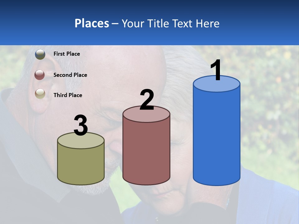 A Man And A Woman Holding Their Heads Together PowerPoint Template