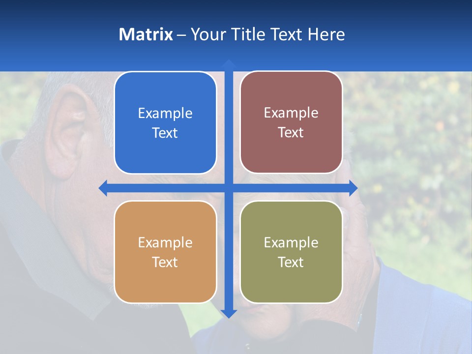 A Man And A Woman Holding Their Heads Together PowerPoint Template