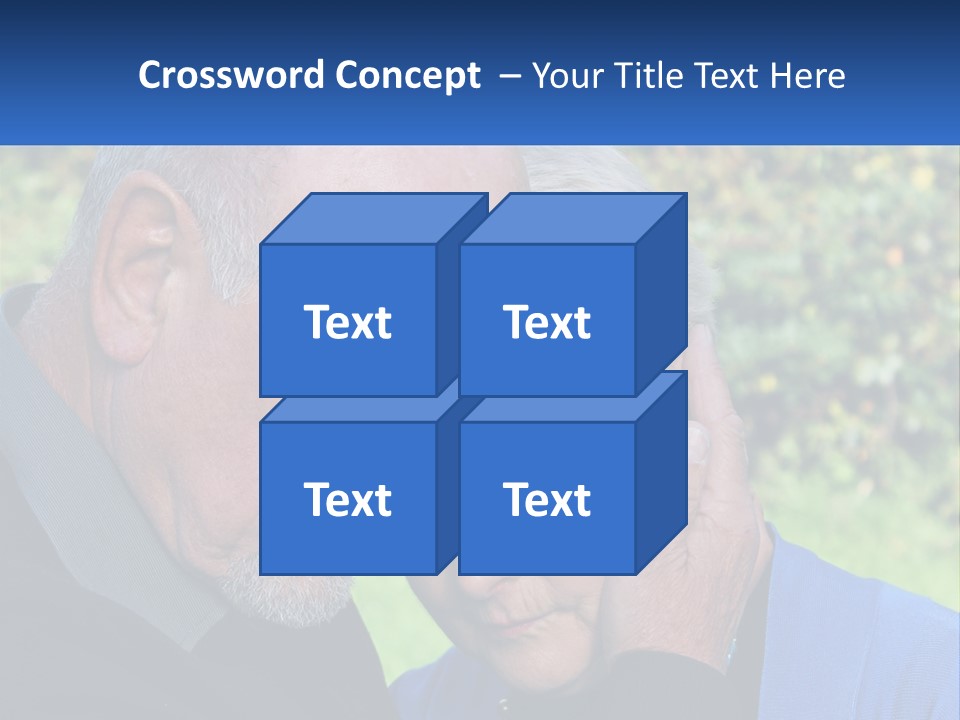 A Man And A Woman Holding Their Heads Together PowerPoint Template