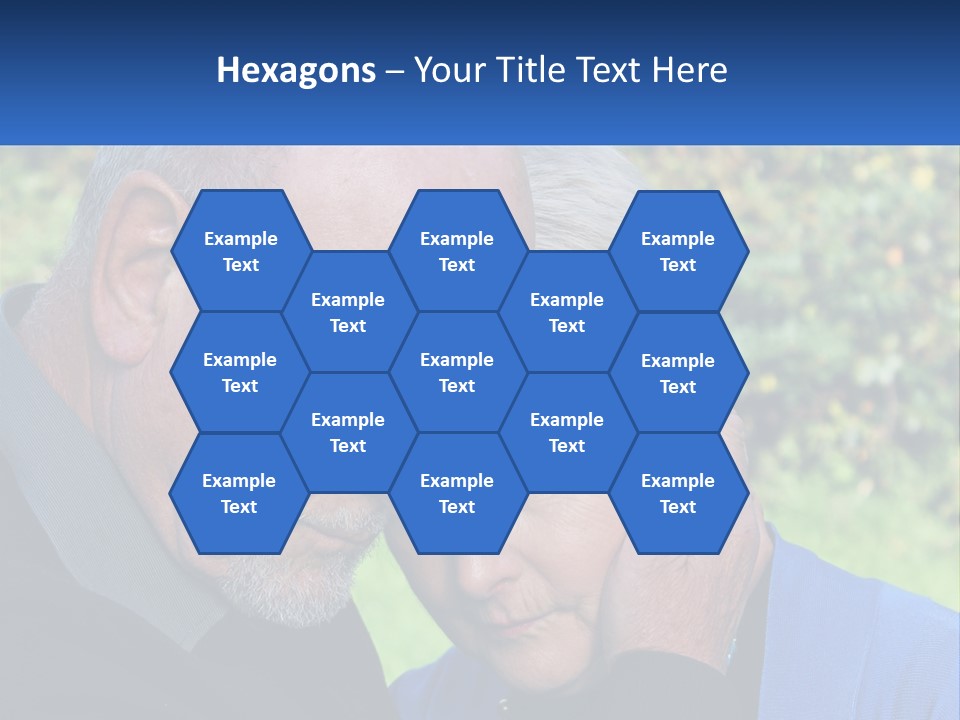 A Man And A Woman Holding Their Heads Together PowerPoint Template