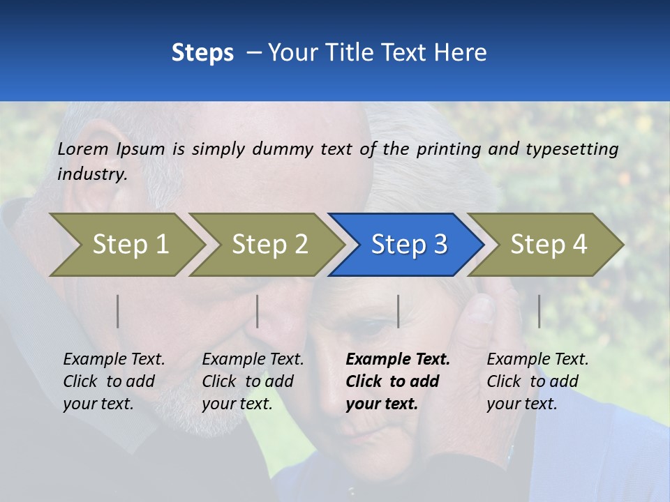 A Man And A Woman Holding Their Heads Together PowerPoint Template