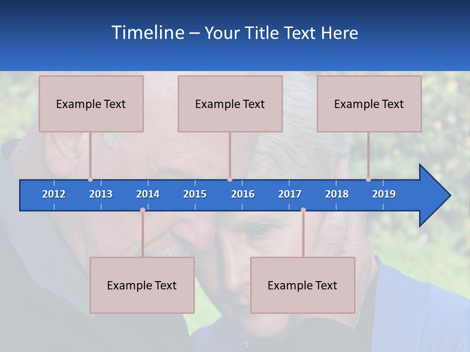 A Man And A Woman Holding Their Heads Together PowerPoint Template