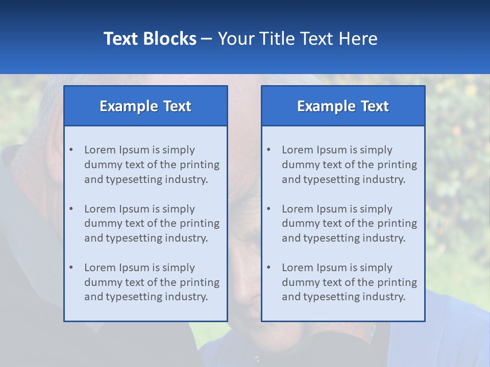 A Man And A Woman Holding Their Heads Together PowerPoint Template