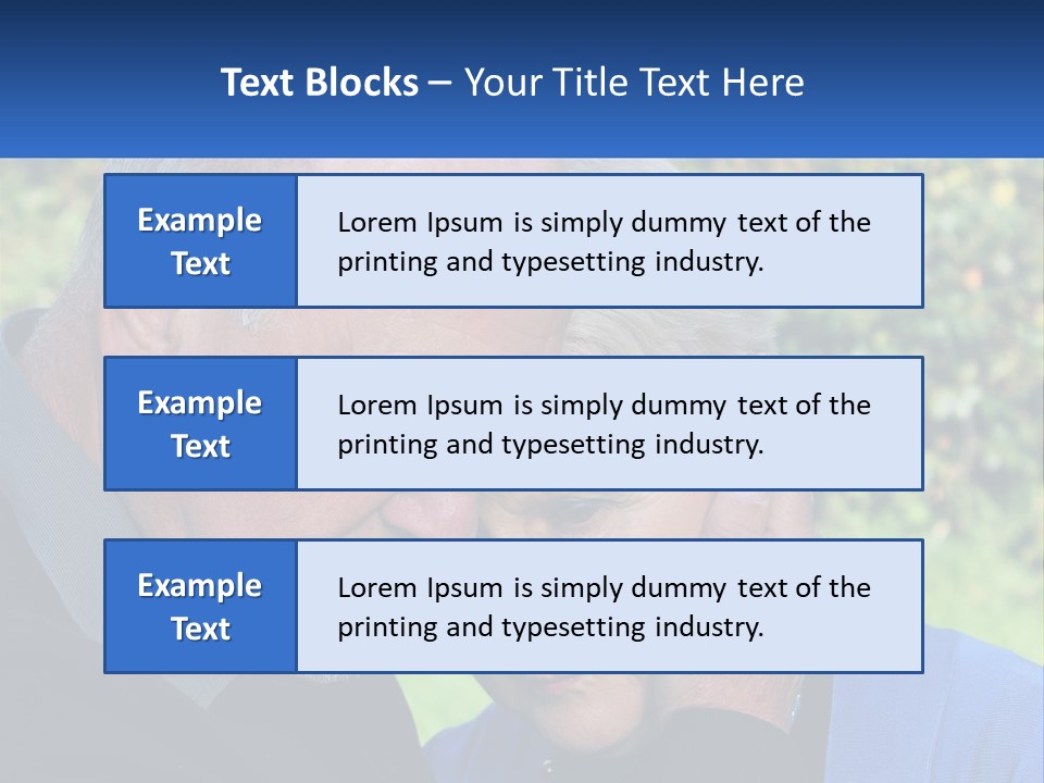 A Man And A Woman Holding Their Heads Together PowerPoint Template