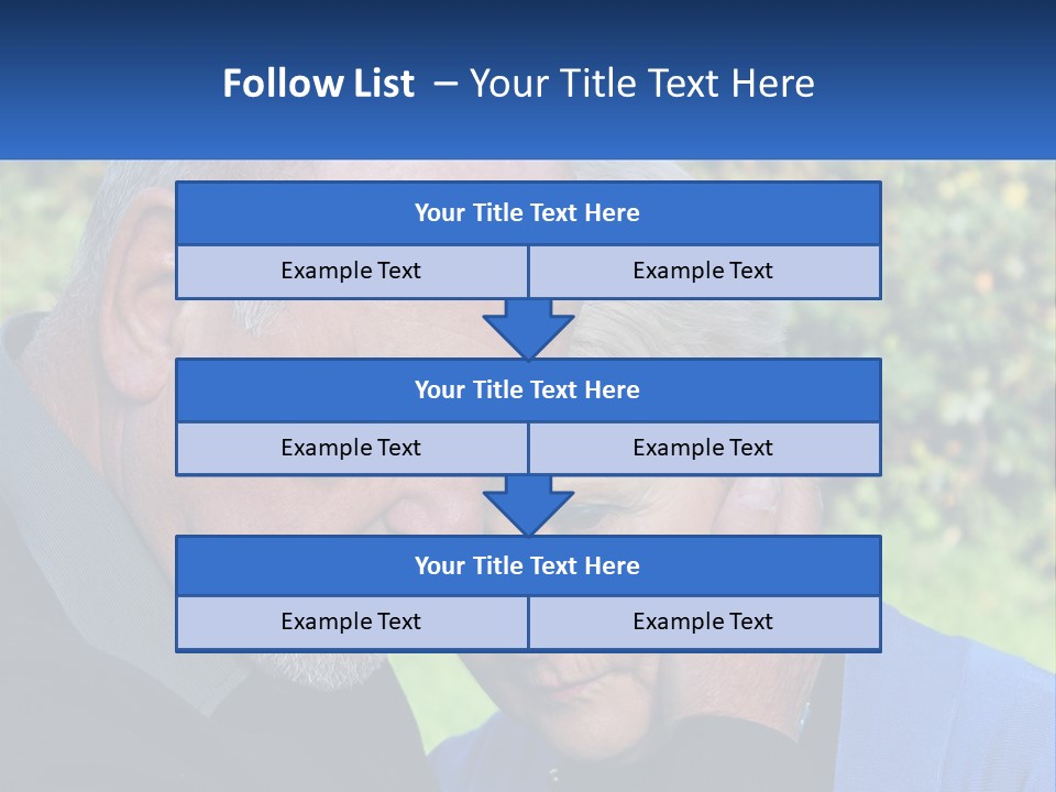 A Man And A Woman Holding Their Heads Together PowerPoint Template
