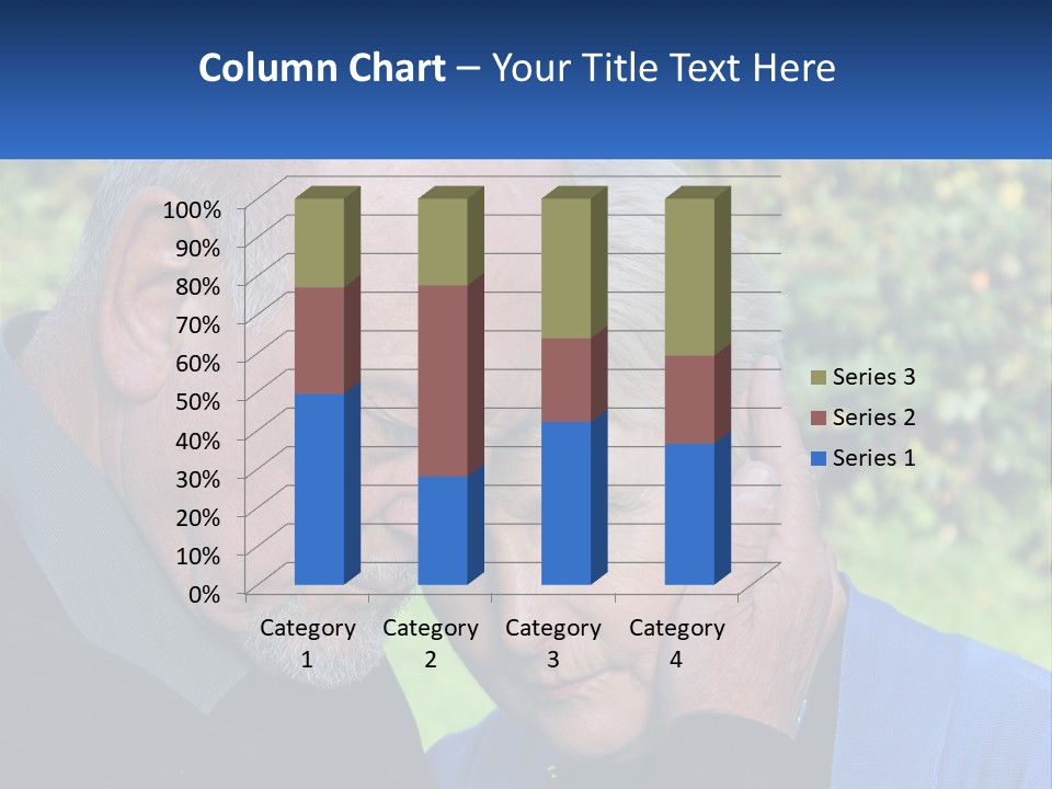 A Man And A Woman Holding Their Heads Together PowerPoint Template