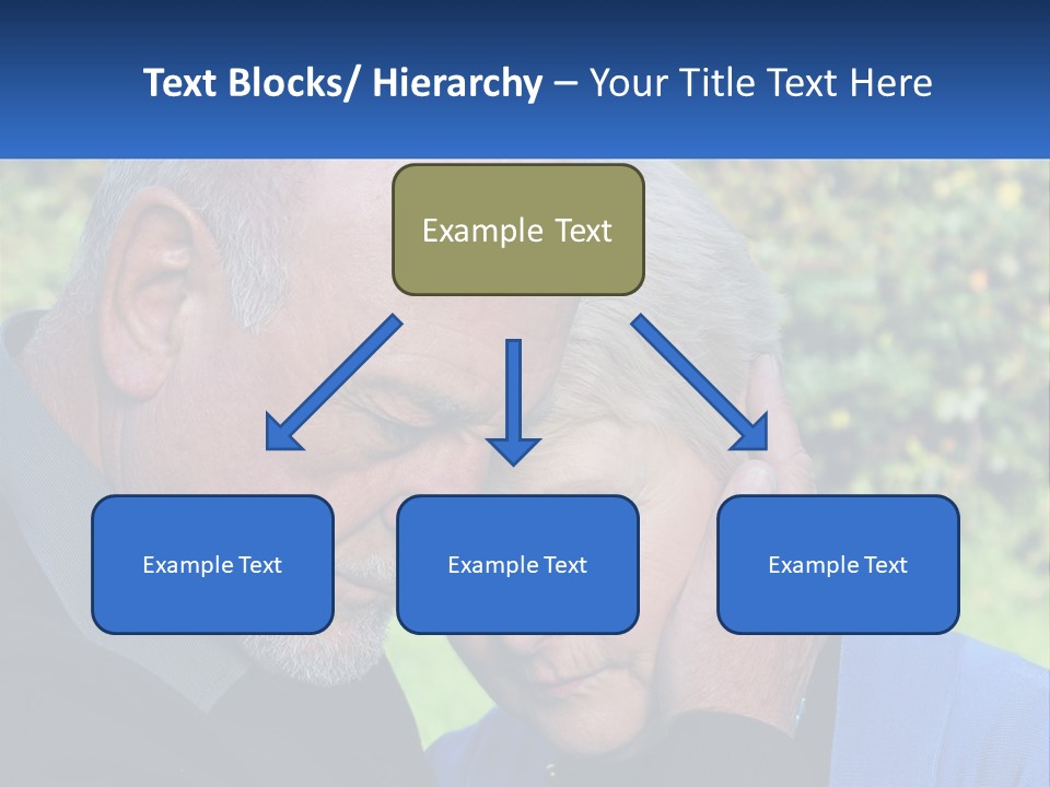 A Man And A Woman Holding Their Heads Together PowerPoint Template