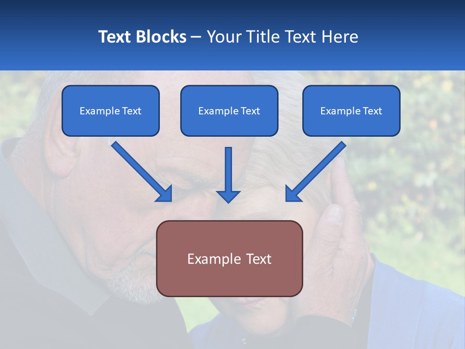 A Man And A Woman Holding Their Heads Together PowerPoint Template