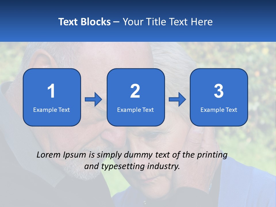 A Man And A Woman Holding Their Heads Together PowerPoint Template