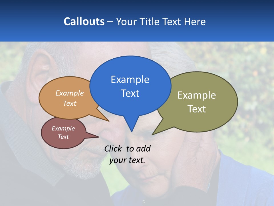 A Man And A Woman Holding Their Heads Together PowerPoint Template