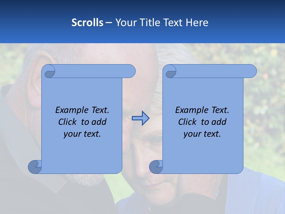 A Man And A Woman Holding Their Heads Together PowerPoint Template