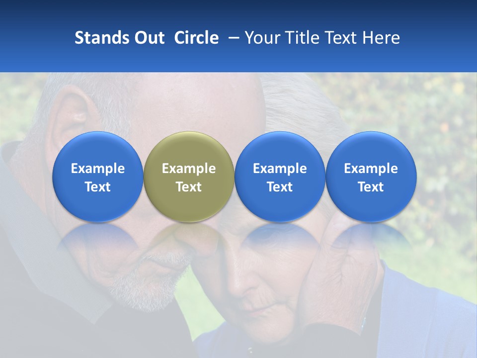 A Man And A Woman Holding Their Heads Together PowerPoint Template