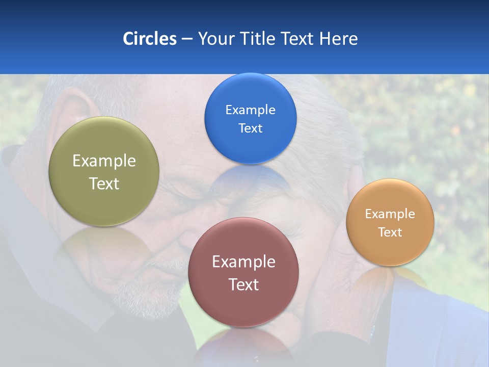A Man And A Woman Holding Their Heads Together PowerPoint Template