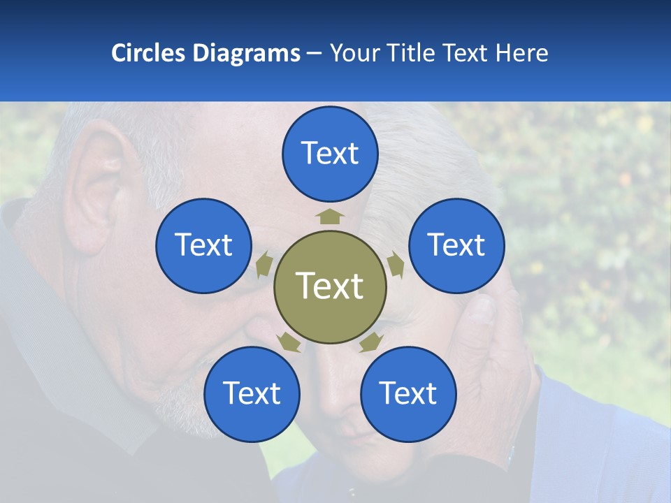 A Man And A Woman Holding Their Heads Together PowerPoint Template