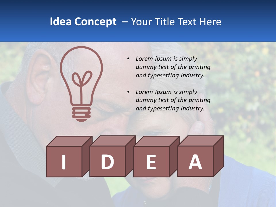 A Man And A Woman Holding Their Heads Together PowerPoint Template