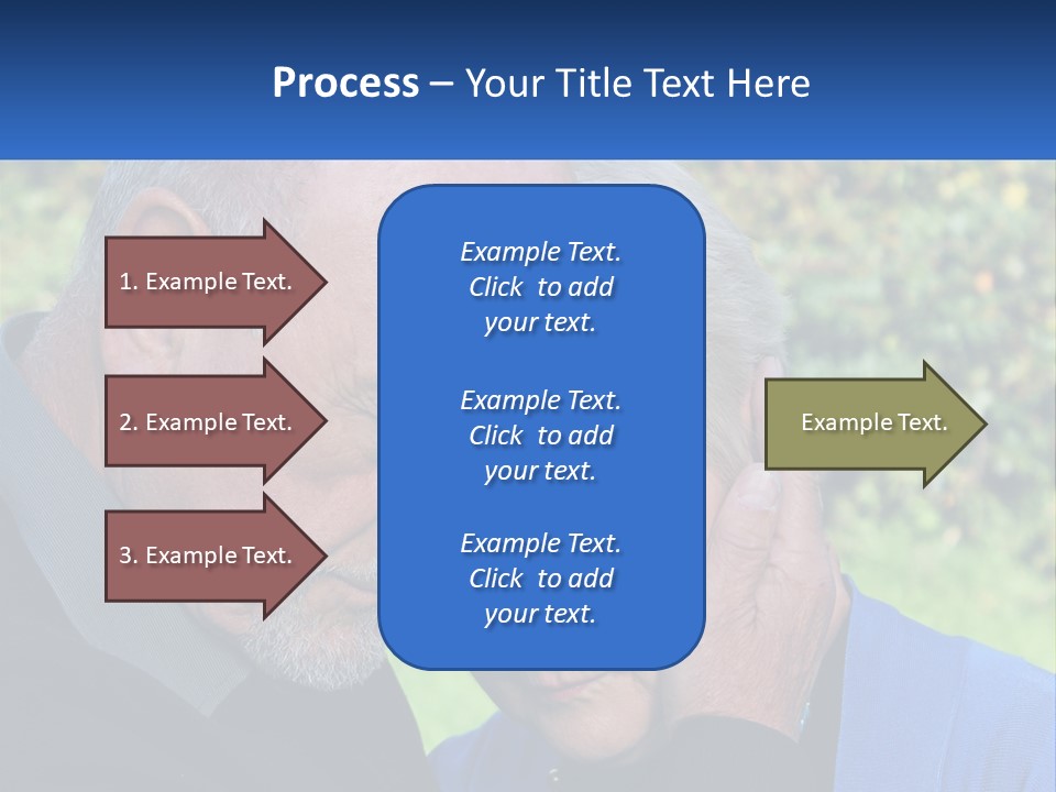 A Man And A Woman Holding Their Heads Together PowerPoint Template