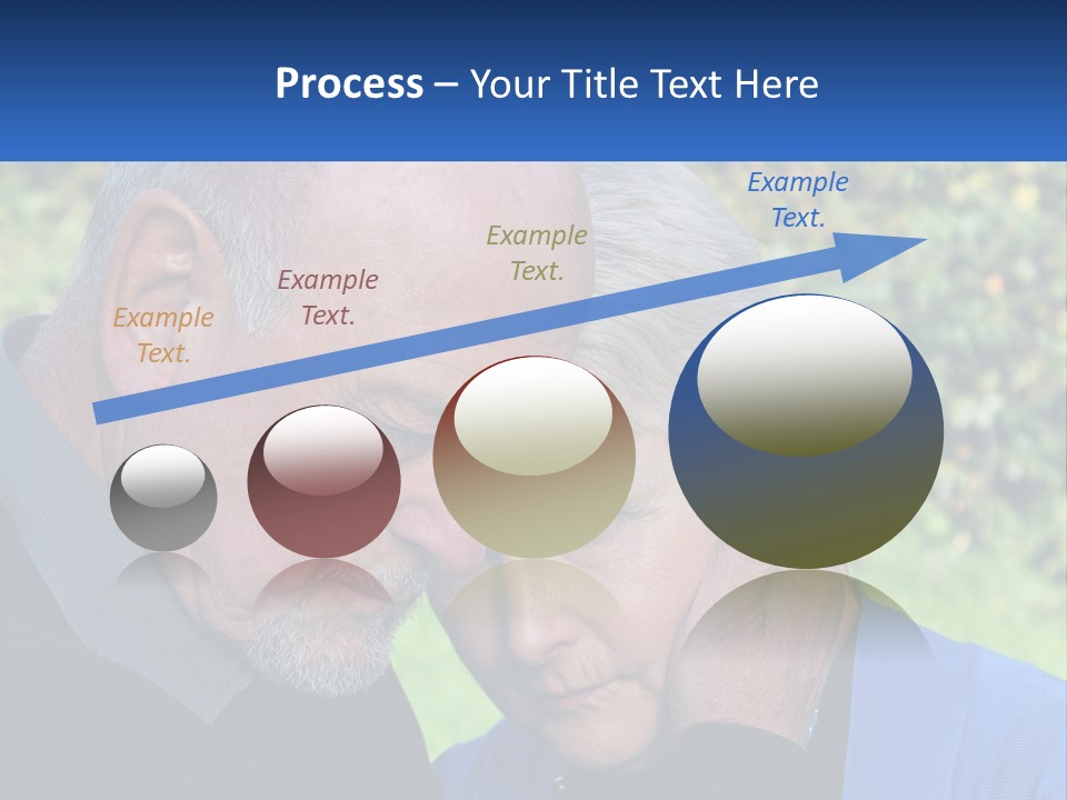 A Man And A Woman Holding Their Heads Together PowerPoint Template