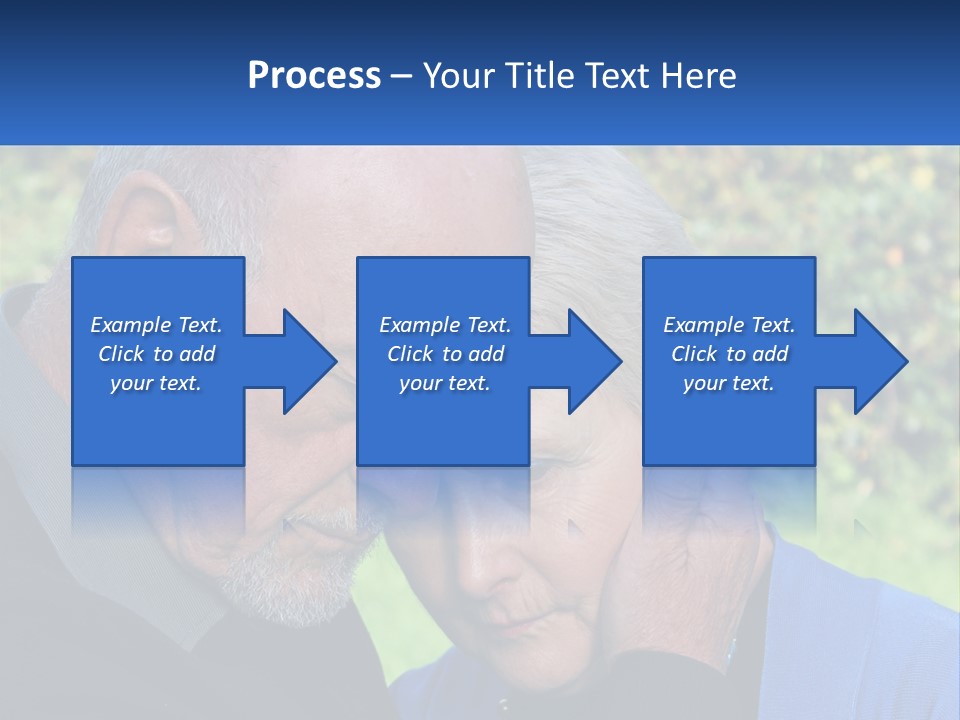A Man And A Woman Holding Their Heads Together PowerPoint Template