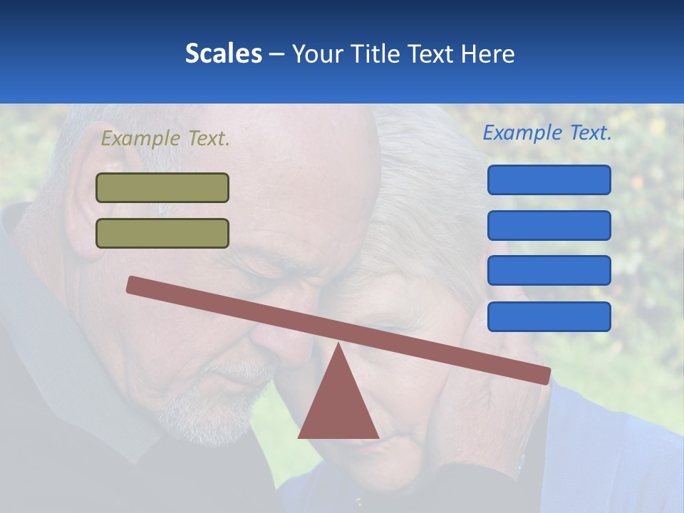 A Man And A Woman Holding Their Heads Together PowerPoint Template