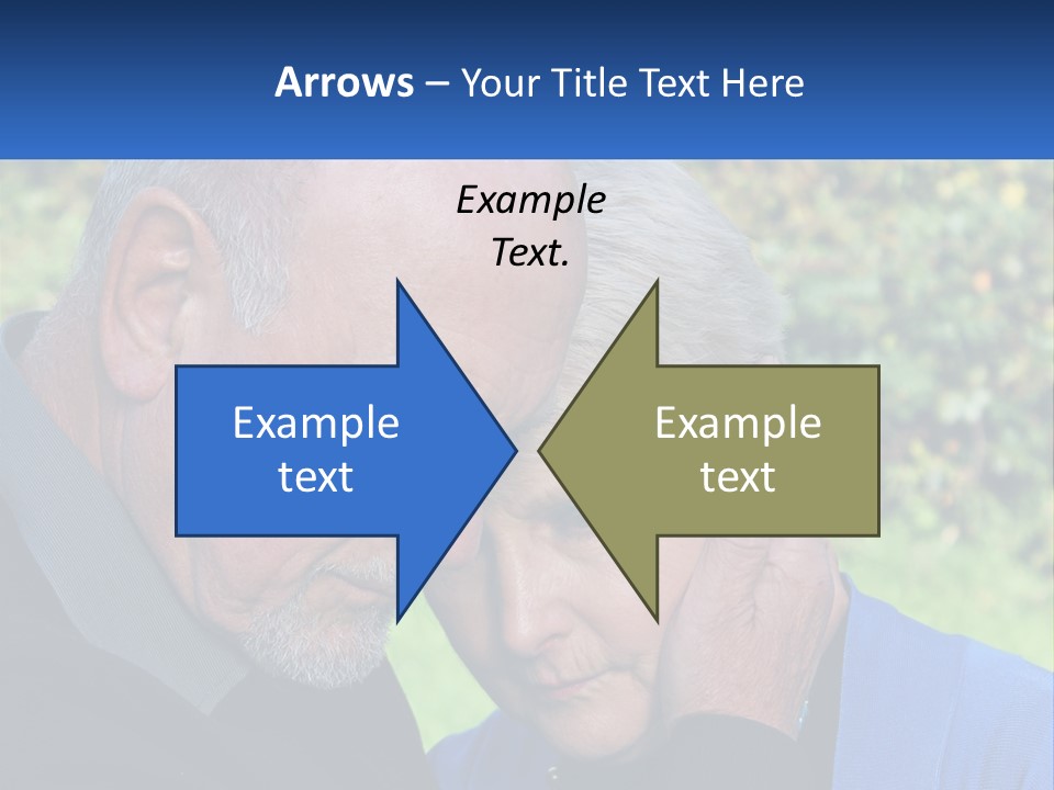 A Man And A Woman Holding Their Heads Together PowerPoint Template