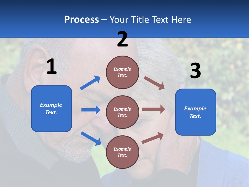 A Man And A Woman Holding Their Heads Together PowerPoint Template